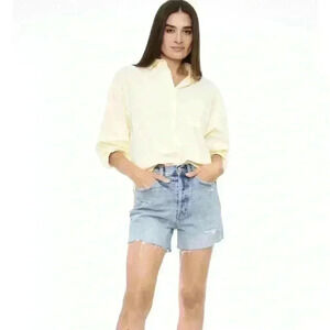 PISTOLA SLOAN OVERSIZED BUTTON DOWN SHIRTButter Yellow